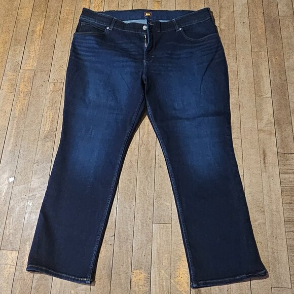 Lee Dark Wash Bootcut Jeans / Sz 18 / Stretch - Picture 1 of 2